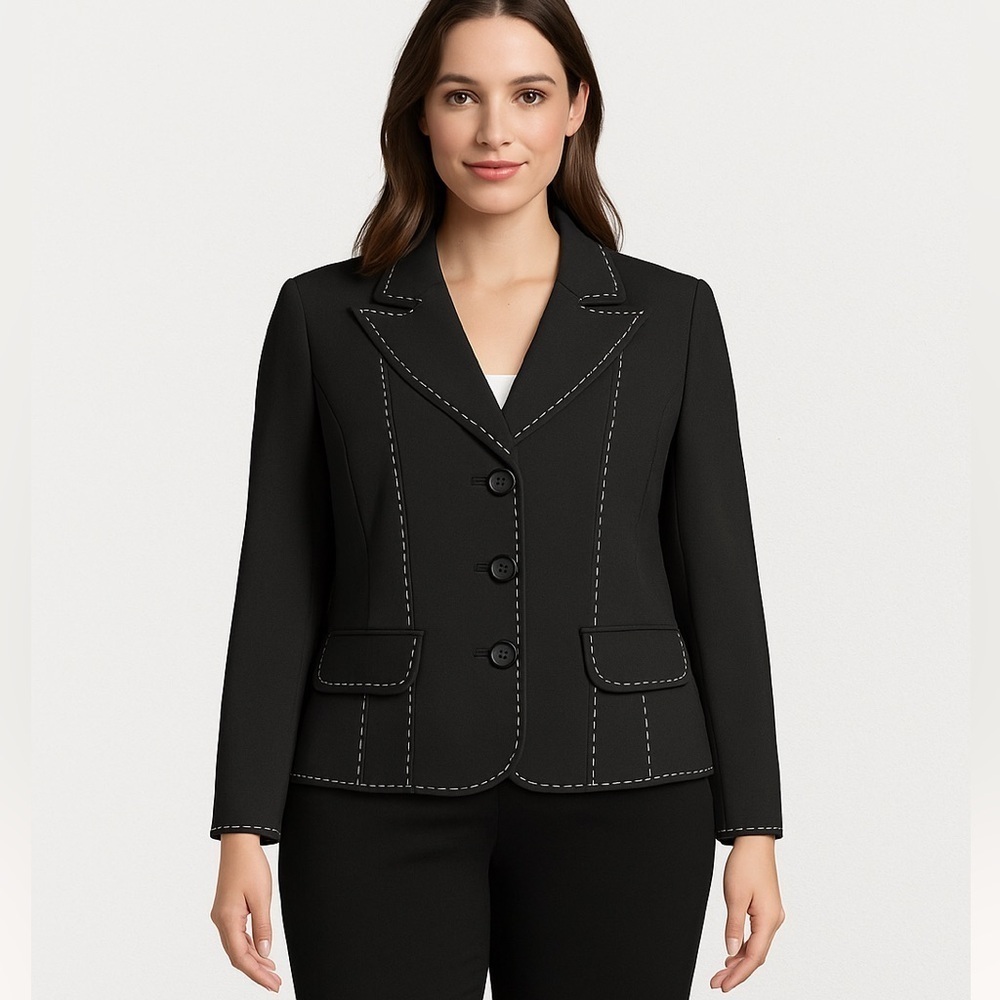 Harvé Benard by Benard Holtzman Black Blazer Women’s Size 18W